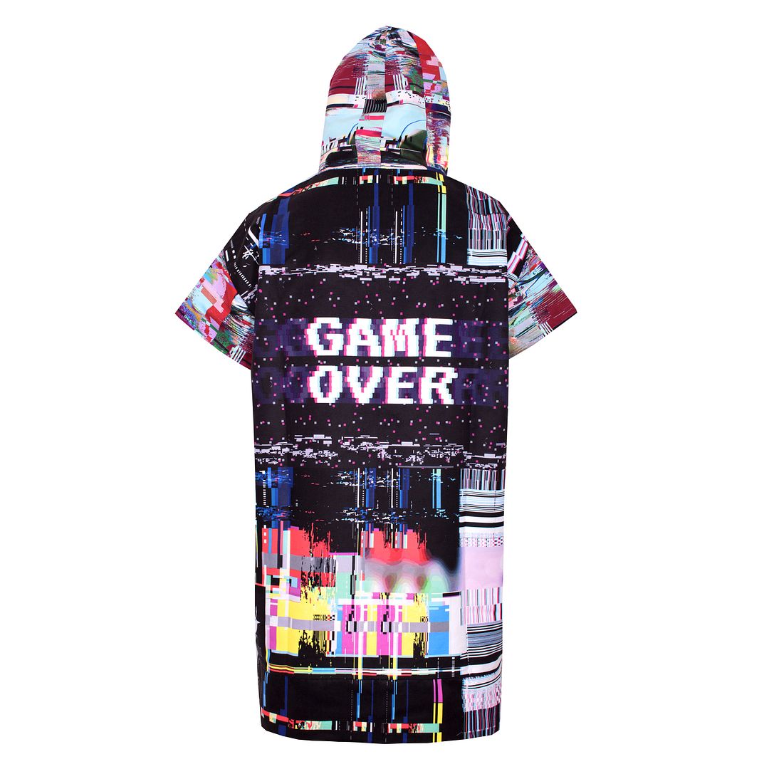 Game Over women's quick-dry surfing poncho / change robe