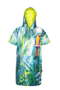 Jungle Call women's quick-dry surfing poncho / change robe