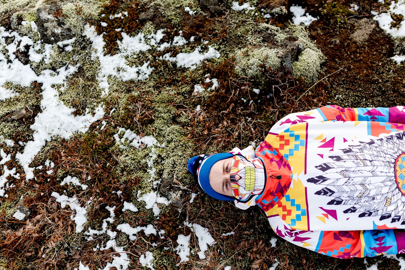 Navajo men's snowboard hoodie - water repellent GAGABOO