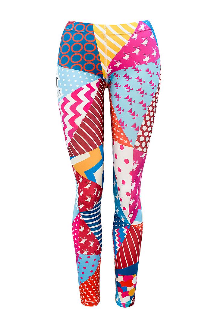 Patchwork - base layer women's thermal ski pants