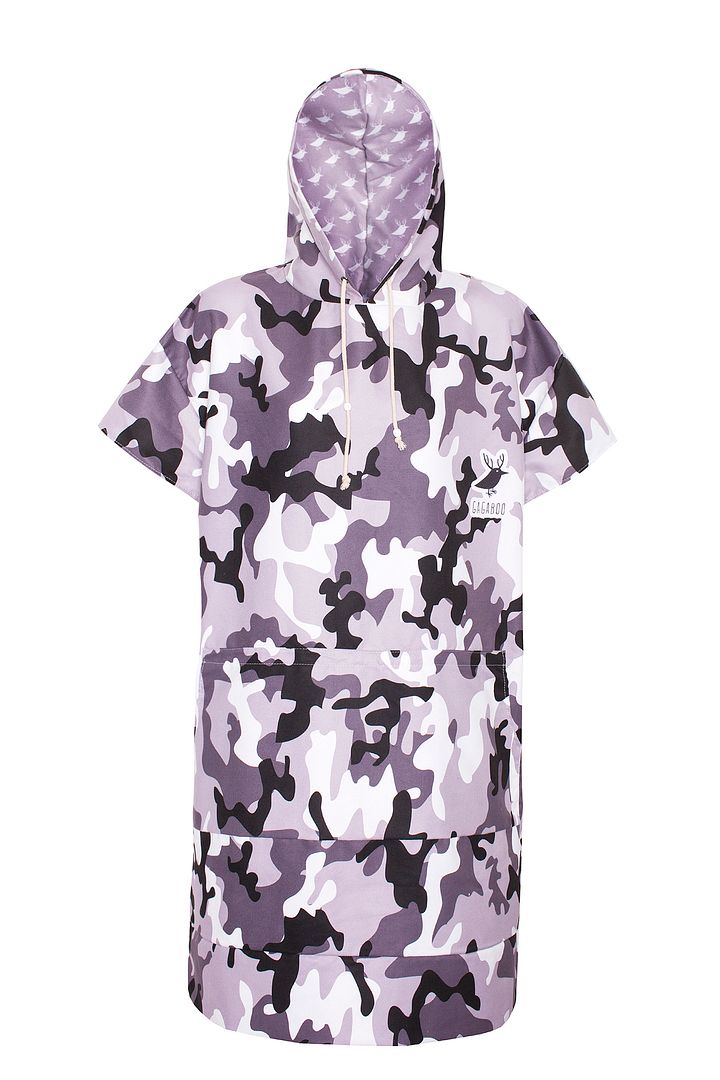 Camouflage men's quick-dry surfing poncho / change robe