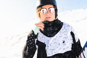 Arctic Wilderness women's snowboard hoodie - water repellent GAGABOO