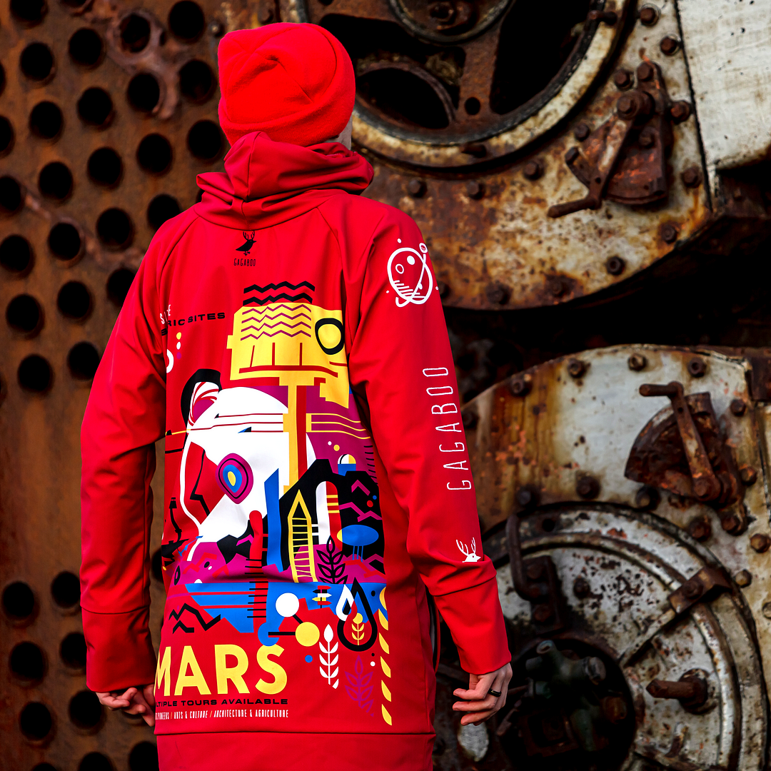 Mars men's surfing hoodie water repellent GAGABOO