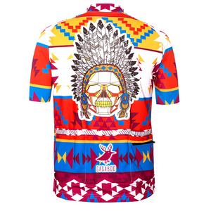 Navajo men's cycling zip jersey - short sleeve