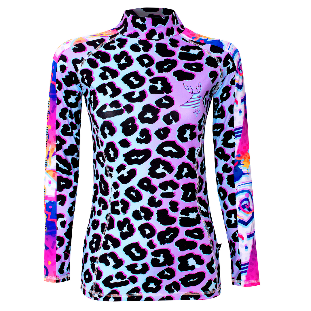 Neo Leopard - women's thermal snowboard top base layer