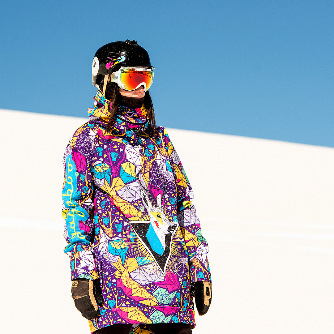 Psycho Deer women's snowboard hoodie - water repellent GAGABOO