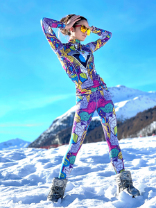 Psycho Deer - women's thermal ski top base layer