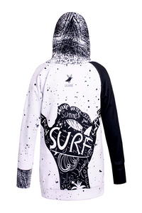 Shaka women's surf hoodie - water repellent GAGABOO